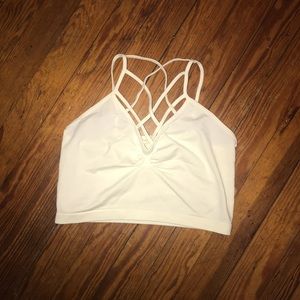 White Caged Bralette